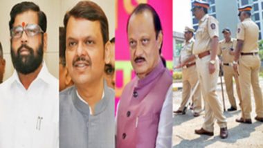 Baba Siddique Murder: Security Beefed Up at Residences of Maharashtra CM Eknath Shinde, 2 Deputy CMs Devendra Fadnavis and Ajit Pawar