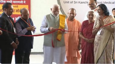 Uttar Pradesh: PM Narendra Modi Inaugurates RJ Sankara Eye Hospital in Varanasi (Watch Video)