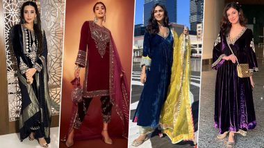 Karisma Kapoor, Pooja Hegde & Others Have Their Hearts Set on Velvet Suits