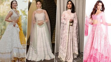 Kareena Kapoor Khan, Kiara Advani & Other Actresses Slaying in Chikankari Lehengas (View Pics)