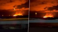 Volcanic Eruption in Iceland: Evacuation Continues in Grindavik As Volcano Erupts in Sundhnuks Crater Series, Pictures and Videos Show Molten Lava Erupting