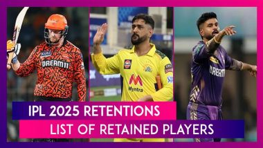 IPL 2025 Retentions: Full List of Retained Players and Purse Remaining for Each Franchise