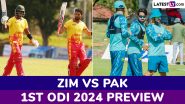 ZIM vs PAK 1st ODI 2024 Preview: Likely Playing XIs, Key Battles, H2H and More About Zimbabwe vs Pakistan Cricket Match in Bulawayo