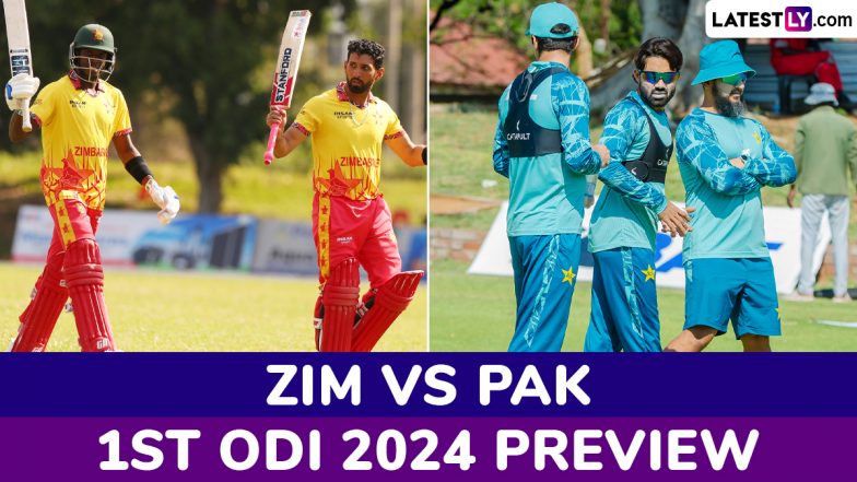 ZIM vs PAK 1st ODI 2024 Preview: Likely Playing XIs, Key Battles, H2H and More About Zimbabwe vs Pakistan Cricket Match in Bulawayo