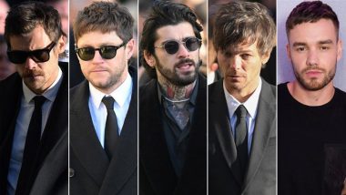 Liam Payne Funeral: Bandmates Harry Styles, Zayn Malik, Niall Horan and Louis Tomlinson Attend Former One Direction Singer’s Obsequies (View Pics)