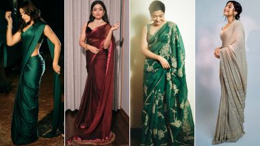 Rashmika Mandanna's Saree Looks that are Too Stunning To Ignore