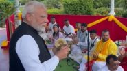 PM Modi on 2-Day Visit to Guyana: Prime Minister Narendra Modi Joins Ram Bhajan Chant at Promenade Garden in Georgetown During Historic Visit (Watch Videos)