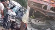 Uttar Pradesh Road Accident: 5 Killed As Car Rams Into Broken-Down Truck on Noida Expressway (Watch Video)