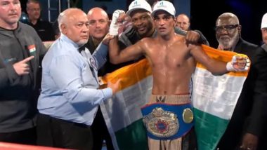 Indian Boxer Mandeep Jangra Wins WBF Super Featherweight World Title With Victory Over Conor McIntosh