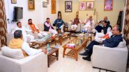 Bihar Assembly Elections 2025: BJP Leaders Hold Strategy Meeting at Union Minister Giriraj Singh’s Residence; Dilip Jaiswal, Vijay Sinha and Samrat Chaudhary Attend Meet (See Pics)