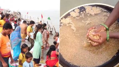 Chhath Puja 2024: 4-Day Hindu Festival Begins Today With Nahay Khay on Day 1 of Festivities (Watch Videos)