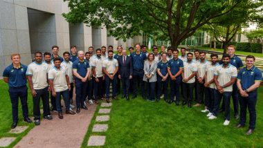 Australian PM Anthony Albanese Meets Team India Ahead of Two-day Warm-up Fixture Against Prime Minister's XI