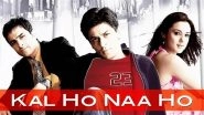 &lsquo;Kal Ho Naa Ho&rsquo; To Re-Release in Theatres: Shah Rukh Khan, Preity Zinta and Saif Ali Khan&rsquo;s Iconic Film To Hit the Big Screen on November 15