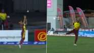 Gudakesh Motie Takes Stunning One-Handed Catch Near Boundary Line to Dismiss Jos Butler During West Indies vs England 1st T20I 2024 (Watch Video)