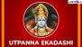 Utpanna Ekadashi 2024 Date and Significance: From Puja Vidhi to Benefits of the Auspicious Fast, Everything You Need To Know To Worship Lord Vishnu