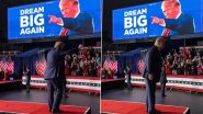 Donald Trump Dances off Stage As He Wraps Up Last Campaign Rally in Michigan Before US Presidential Election 2024, Video Goes Viral