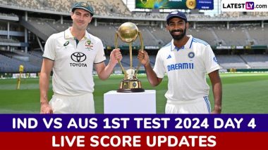 India National Cricket Team vs Australia National Cricket Team Live Score Updates of 1st Test 2024 Day 4