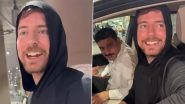 MrBeast Gets Warm Welcome As He Arrives at Mumbai Airport; Find Out Why the Famous YouTuber Is in India (Watch Video)