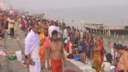 Chhath Puja 2024: Devotees Take Holy Dip in Ganga at Patliputra Ghat in Bihar&rsquo;s Patna on First-Day of Festival Known As &rsquo;Nahaye Khaye' (Watch Videos)