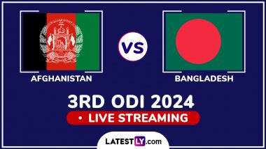 Afghanistan vs Bangladesh Free Live Streaming Online, 3rd ODI 2024: How To Watch AFG vs BAN Cricket Match Live Telecast on TV?