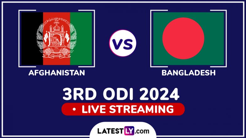Afghanistan vs Bangladesh Free Live Streaming Online, 3rd ODI 2024: How To Watch AFG vs BAN Cricket Match Live Telecast on TV?