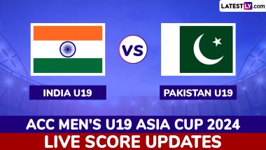 India Under-19 vs Pakistan Under-19 Live Score Updates of ACC Men's U19 Asia Cup 2024 