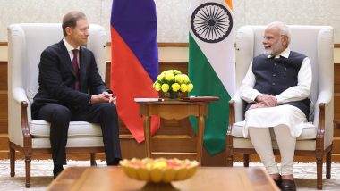 Russian Deputy PM Denis Manturov Calls on PM Narendra Modi Ahead of Key Intergovernmental Meeting (See Pics)