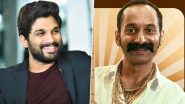 ‘Pushpa 2 – The Rule’: Allu Arjun Lauds Fahadh Faasil’s Showstopping Performance in the Film, Says ‘Fafa Has Rocked the Show’ (Watch Video)