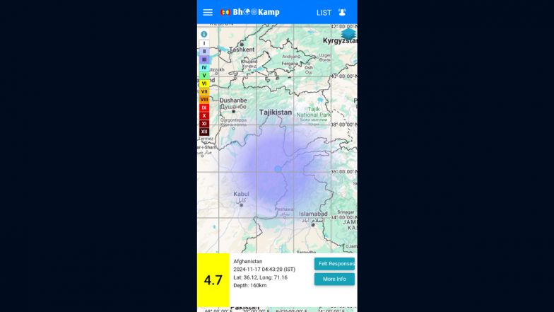 Earthquake in Afghanistan: Quake of Magnitude 4.7 on Richter Scale Jolts Landlocked Country