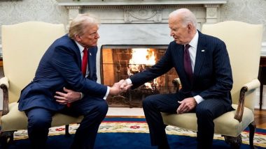 Joe Biden Meets US President-Elect Donald Trump at White House, Both Pledge Smooth Transition (See Pics and Video)