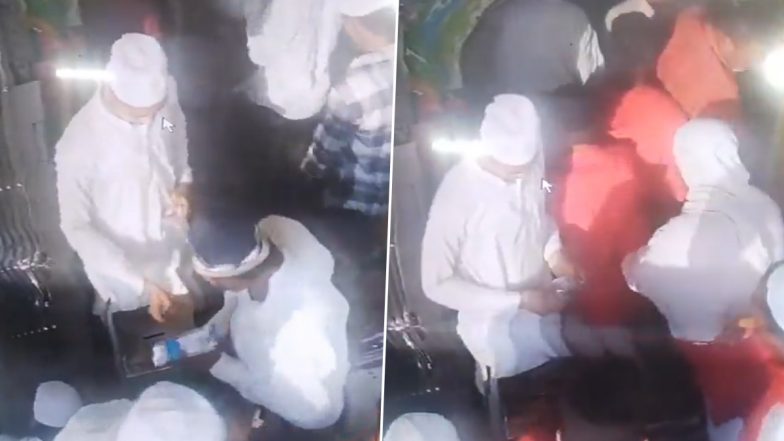 Extortion in Mosque: Man Collects Money from Pilgrims at Kichauchha Dargah, Police Arrest Accused After Video Goes Viral