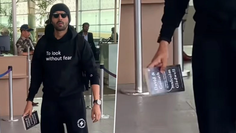 &lsquo;Bhool Bhulaiyaa 3&rsquo;: Kartik Aaryan Spotted at Airport With a New Read That Reflects His Movie&rsquo;s Success in Diwali Box Office Clash (Watch Video)