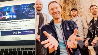 Coldplay Infinity Tickets For Mumbai and Ahmedabad Shows Now Live on BookMyShow; Fans Report Long Queues to Secure Passes For British Band's 2025 Concerts in India