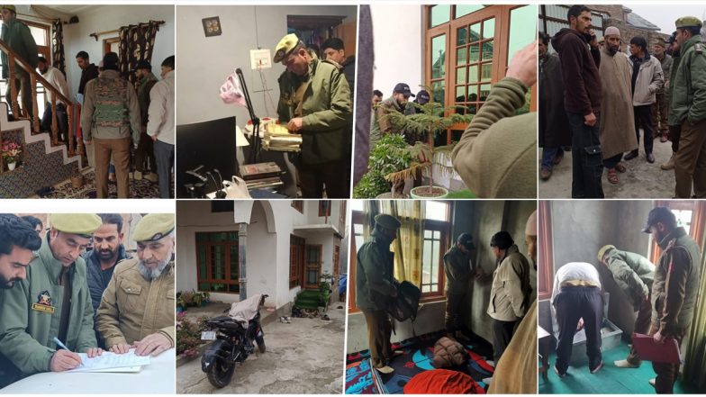 Jammu and Kashmir: NIA Carries Out Searches in Handwara, Police Raids Various Places in Srinagar (See Pics)
