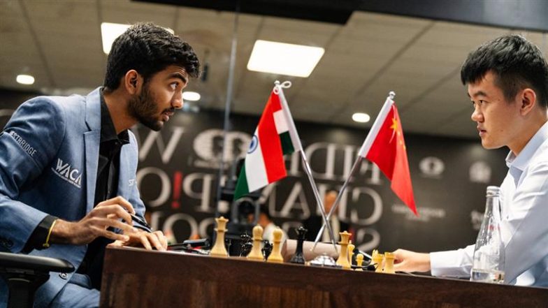 How To Watch D Gukesh vs Ding Liren Game 3 Free Live Streaming Online? Get Free Telecast Details of FIDE World Chess Championship 2024 Match on TV