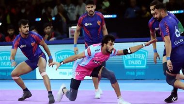 PKL 2024: Dabang Delhi KC Continue Their Unbeaten Run, Jump to Third Place on Points Table Defeating Jaipur Pink Panthers at Noida