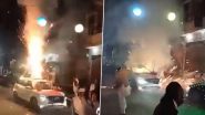 Saharanpur: Fire Breaks Out After Youth Bursts Firecrackers From Groom’s Car Sunroof During Wedding Procession in Uttar Pradesh, Video Surfaces