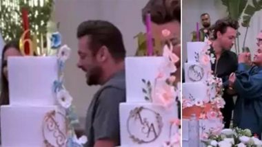 Salman Khan Celebrates Parents Salim Khan-Salma and Sister Arpita Khan-Aayush Sharma's Wedding Anniversaries Together (Watch Video)