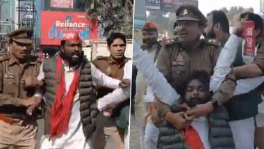 Samajwadi Party Leader Shivcharan Kashyap Chased by Police in Bareilly After Delegation Detained on Way to Sambhal (Watch Video)