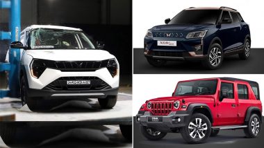 Mahindra Thar ROXX 2024, Mahindra XUV X3O and Mahindra XUV 400EV Receive 5-Star Rating From Bharat NCAP for Adult and Child Occupant