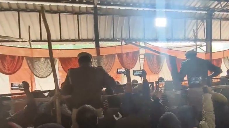 Phoolpur Clash: BJP Leads by 5,000 Votes, BSP Agents Accuse Fraud, Chairs and Tables Broken During Heated Confrontation (Watch Video)