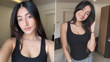 Dhanashree Verma’s ‘No Makeup Makeup Look’ Is Perfect for Clean Girl Winter Beauty Aesthetic, Yuzvendra Chahal’s Wife Strikes Stunning Poses in Tank Top and Shorts