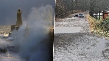 Storm Bert: Hundreds of Homeowners in England, Wales Battle Floodwaters After Weekend Storm Brings Disruption in UK (Watch Video)