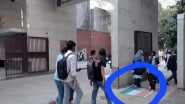 Bangladeshi Students Step on Indian Flag Painted at Noakhali Science and Technology University Gate, Video Goes Viral