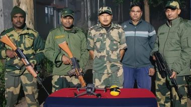 Punjab: Chinese Drone Among 3 Drones, Heroin Consignment Recovered by BSF Near Amritsar Border (See Pics)