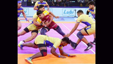 High-Flying Pawan Sehrawat Leads Telugu Titans to Third-Straight Victory, Triumph Over Tamil Thalaivas in Southern Derby