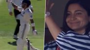 Anushka Sharma’s Reaction to Husband Virat Kohli’s Half-Century During India vs Australia 1st Test 2024 at Perth Goes Viral!