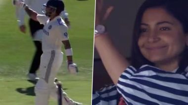 Anushka Sharma Cheers for Virat Kohli After He Scores Half-Century at India vs Australia 1st Test!