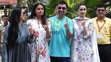 Maharashtra Assembly Elections 2024: Shraddha Kapoor, Padmini Kolhapure and Siddhanth Kapoor Cast Their Votes in Mumbai