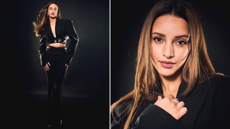 Triptii Dimri Serves Edgy Office Siren Core in Cropped Black Blazer Pantsuit, Actress Nails Power Dressing in Glamorous Pictures